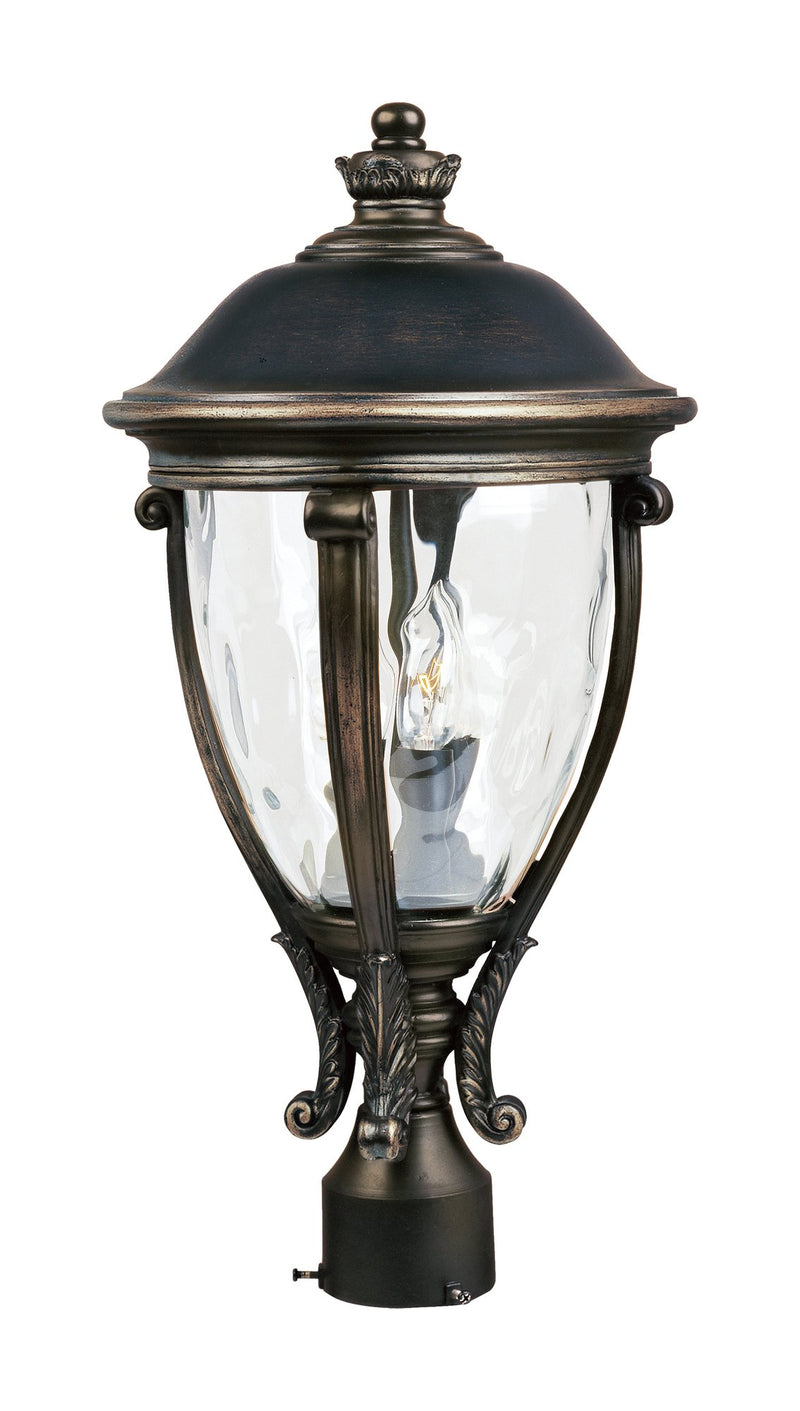Camden VX 3 Light Outdoor Post Lantern in Golden Bronze