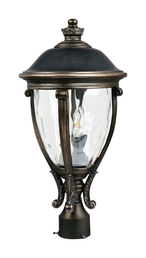 Camden VX 3 Light Outdoor Post Lantern in Golden Bronze