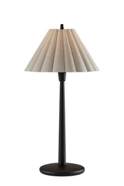 Scallop Table Lamp in Black Wood