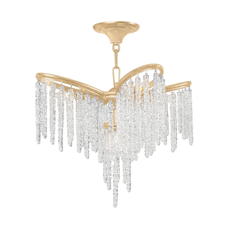 Pandora 5-Light Chandelier in Gold Leaf
