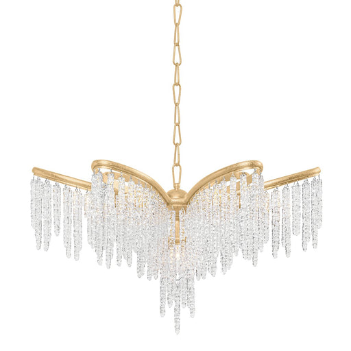 Pandora 7-Light Chandelier in Gold Leaf