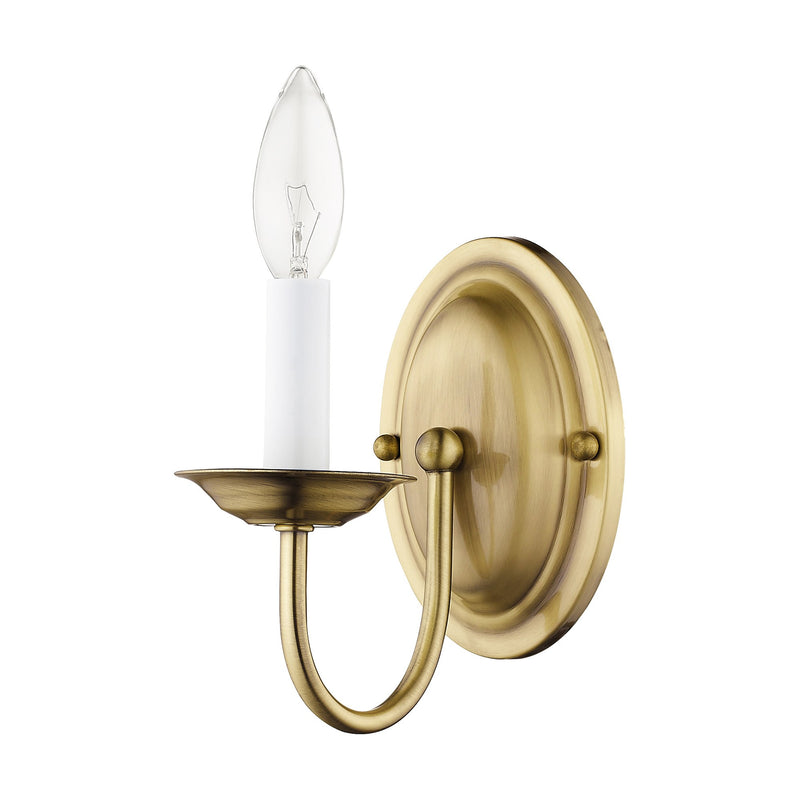 Home Basics Wall Sconce in Antique Brass