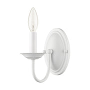 Home Basics Wall Sconce in White