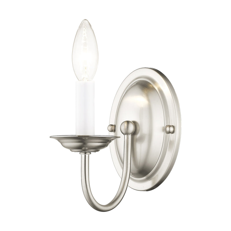Home Basics Wall Sconce in Brushed Nickel