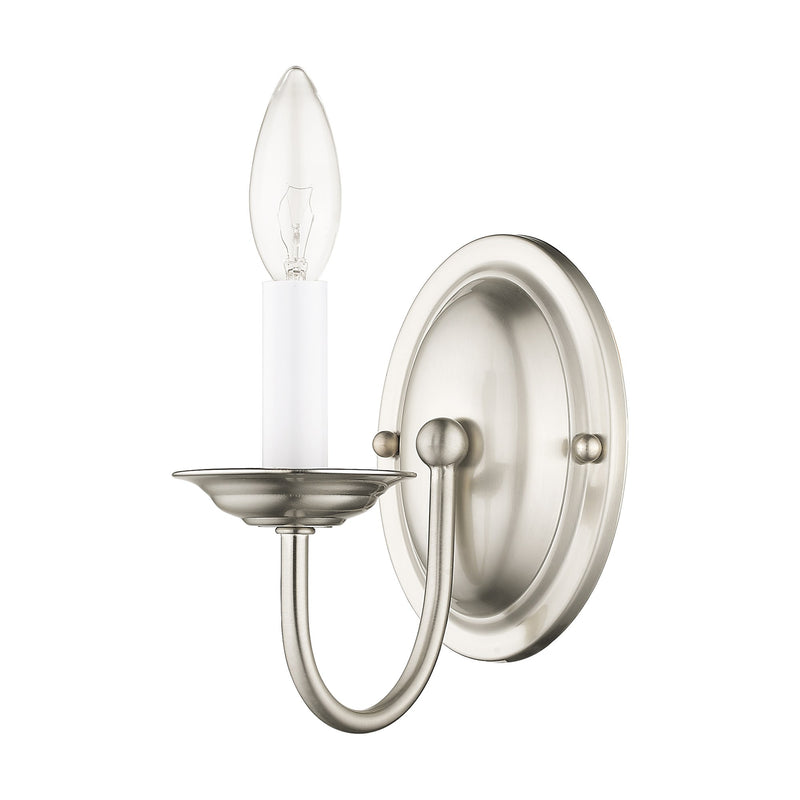 Home Basics Wall Sconce in Brushed Nickel