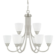 Trenton 9-Light Chandelier in Brushed Nickel