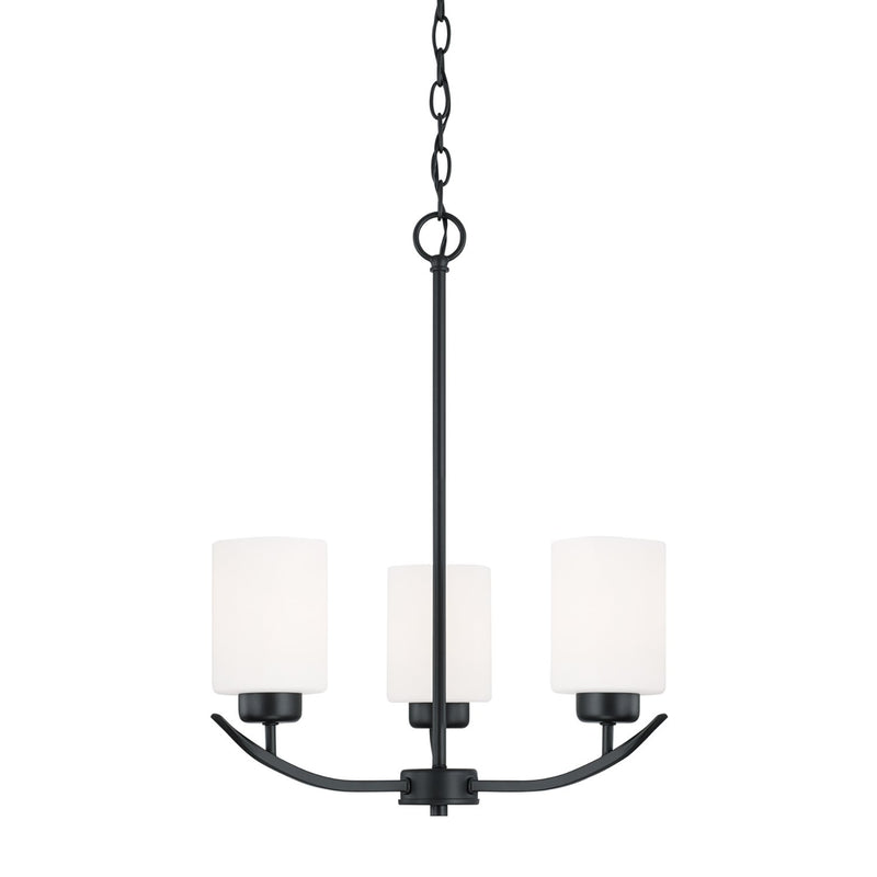 Dixon 3-Light Chandelier in Matte Black