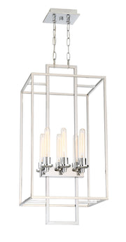 Cubic 6 Light 15.5" Foyer in Chrome