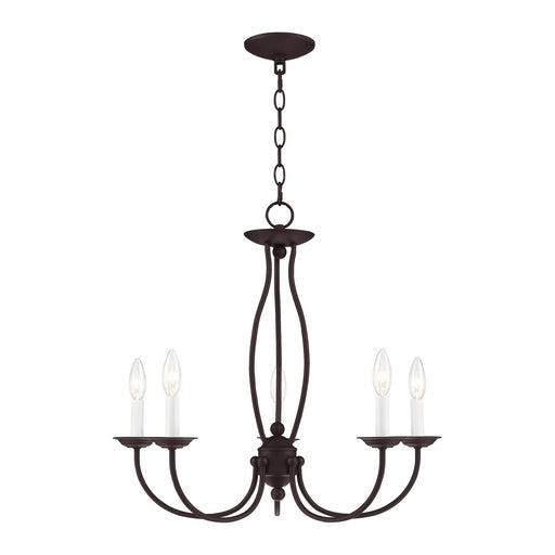 Home Basics 5-Light 23" Chandelier in Bronze