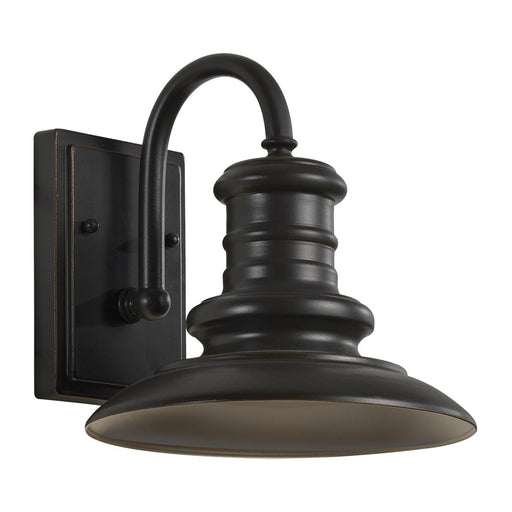 Redding Station 9" Outdoor Wall Lantern in Restoration Bronze