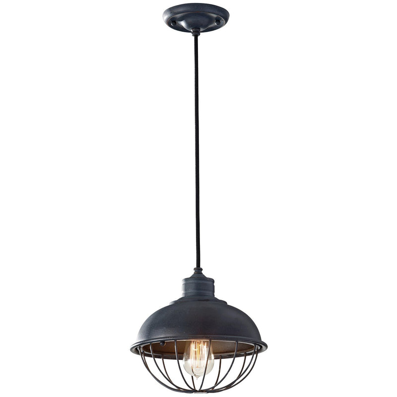 Urban Renewal 10 Inch Cage Mini Pendant in Antique Forged Iron