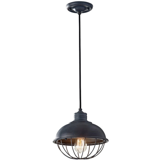 Urban Renewal 10 Inch Cage Mini Pendant in Antique Forged Iron