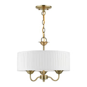 Edinburgh 3-Light Chandelier in Antique Brass
