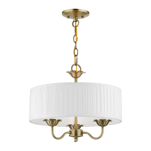 Edinburgh 3-Light Chandelier in Antique Brass
