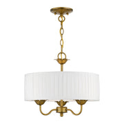 Edinburgh 3-Light Chandelier in Antique Gold Leaf