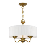 Edinburgh 3-Light Chandelier in Antique Gold Leaf