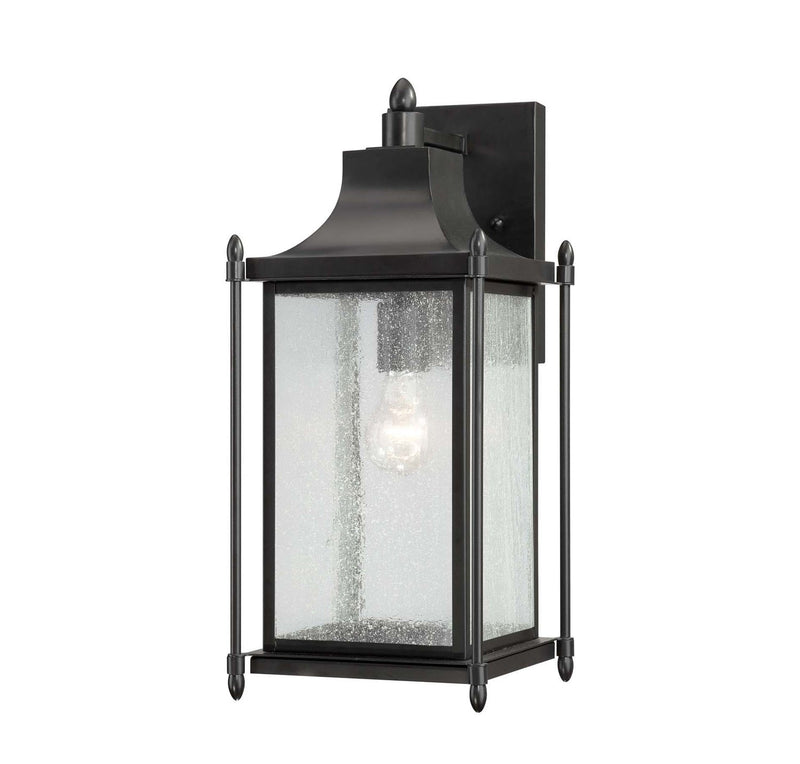 Dunnmore Large Outdoor Wall Lantern in Black