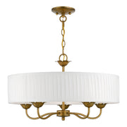 Edinburgh 5-Light Chandelier in Antique Gold Leaf