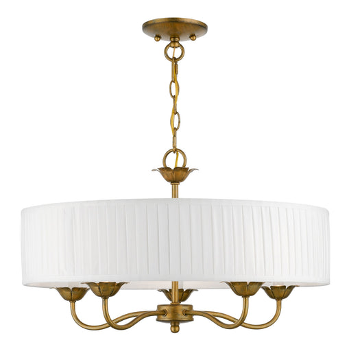 Edinburgh 5-Light Chandelier in Antique Gold Leaf
