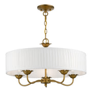 Edinburgh 5-Light Chandelier in Antique Gold Leaf