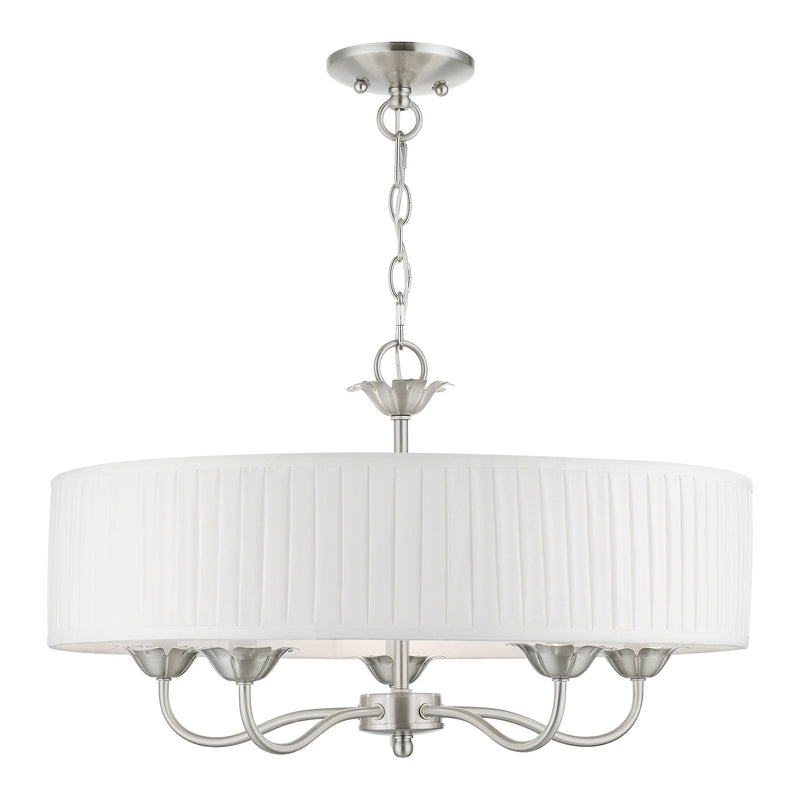 Edinburgh 5-Light Chandelier in Brushed Nickel