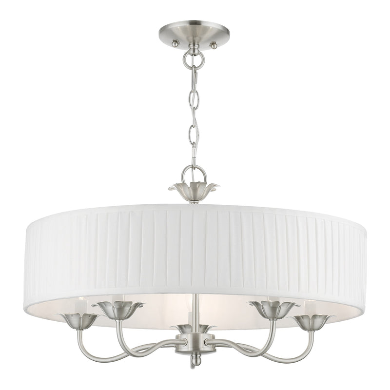 Edinburgh 5-Light Chandelier in Brushed Nickel