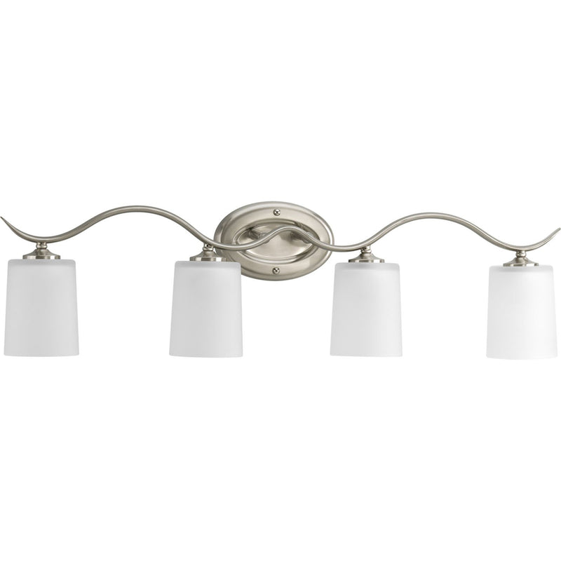Inspire 4-Light Bath Vanity Light in Brushed Nickel