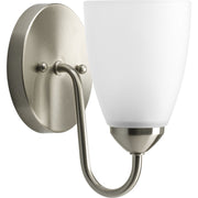 Gather One Light Bath in Brushed Nickel