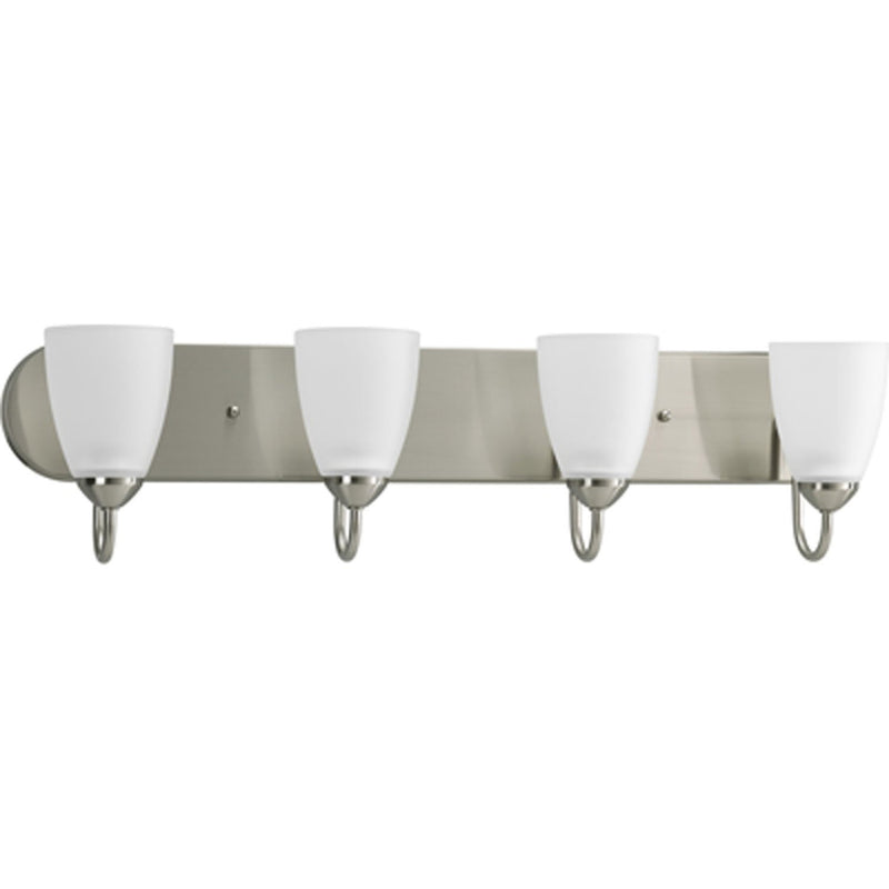 Gather 4-Light Bath Vanity Light in Brushed Nickel