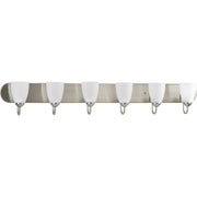 Gather 6-Light Bath Vanity Light in Brushed Nickel