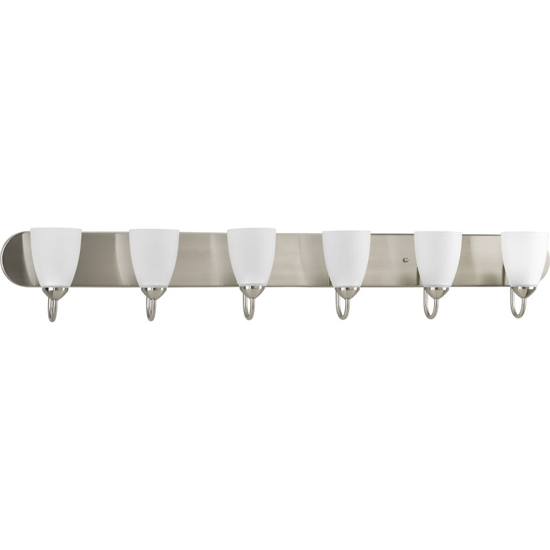 Gather 6-Light Bath Vanity Light in Brushed Nickel