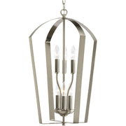 Gather 6-Light Foyer Chandelier in Brushed Nickel