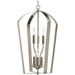Gather Six Light Foyer Pendant in Brushed Nickel