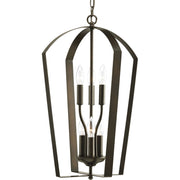 Gather 6-Light Foyer Chandelier in Antique Bronze