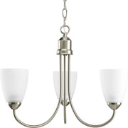 Gather 3-Light 18.5" Chandelier in Brushed Nickel