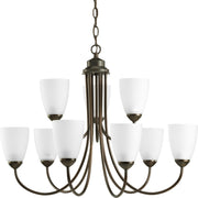 Gather 9-Light Chandelier in Antique Bronze