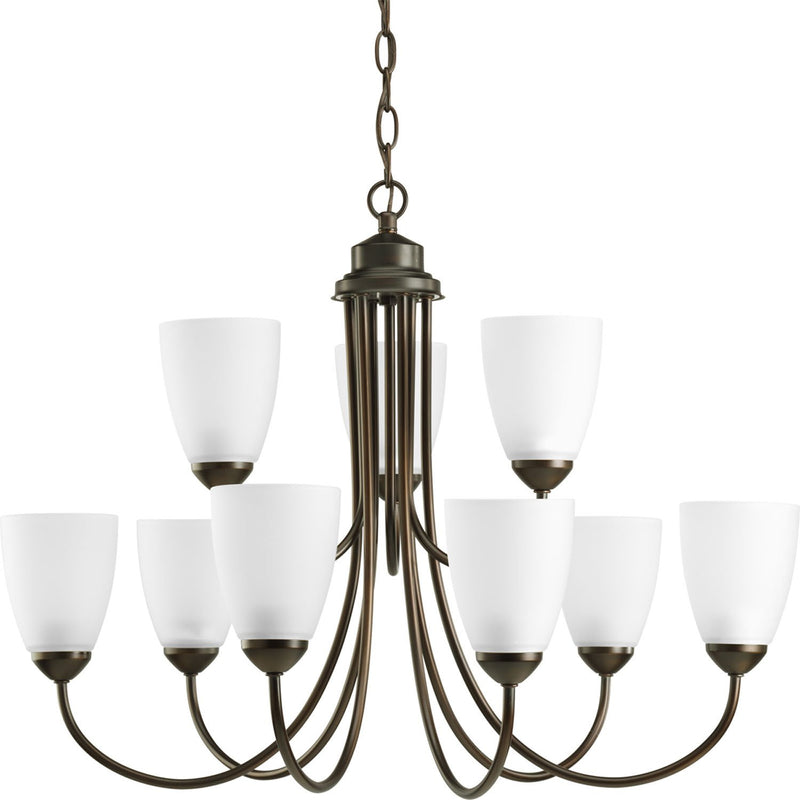 Gather 9-Light Chandelier in Antique Bronze
