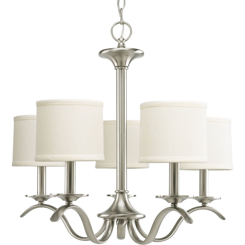 Inspire 5-Light Chandelier in Brushed Nickel
