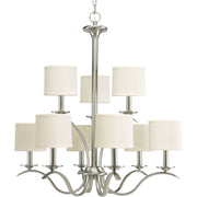 Inspire 9-Light Chandelier in Brushed Nickel