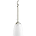 Gather One Light Mini Pendant in Brushed Nickel