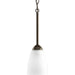Gather One Light Mini Pendant in Antique Bronze