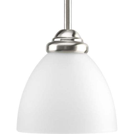 Heart One Light Pendant in Brushed Nickel