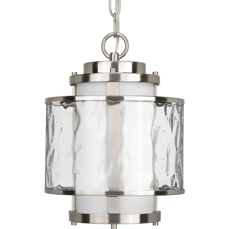 Bay Court Lantern Pendant in Brushed Nickel