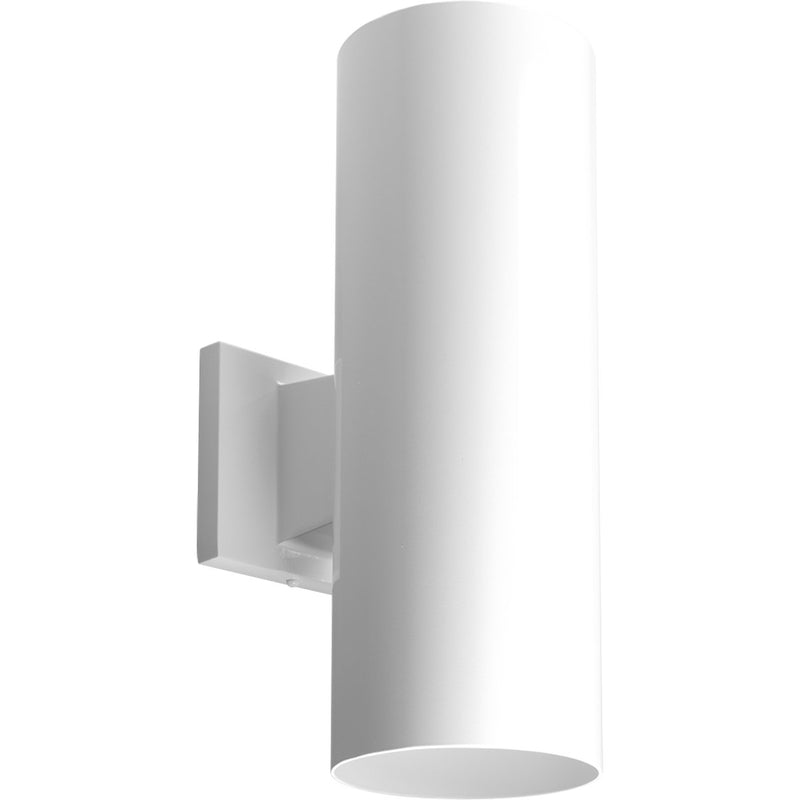 Cylinder 5" Up/Down Outdoor Wall Sconce in White