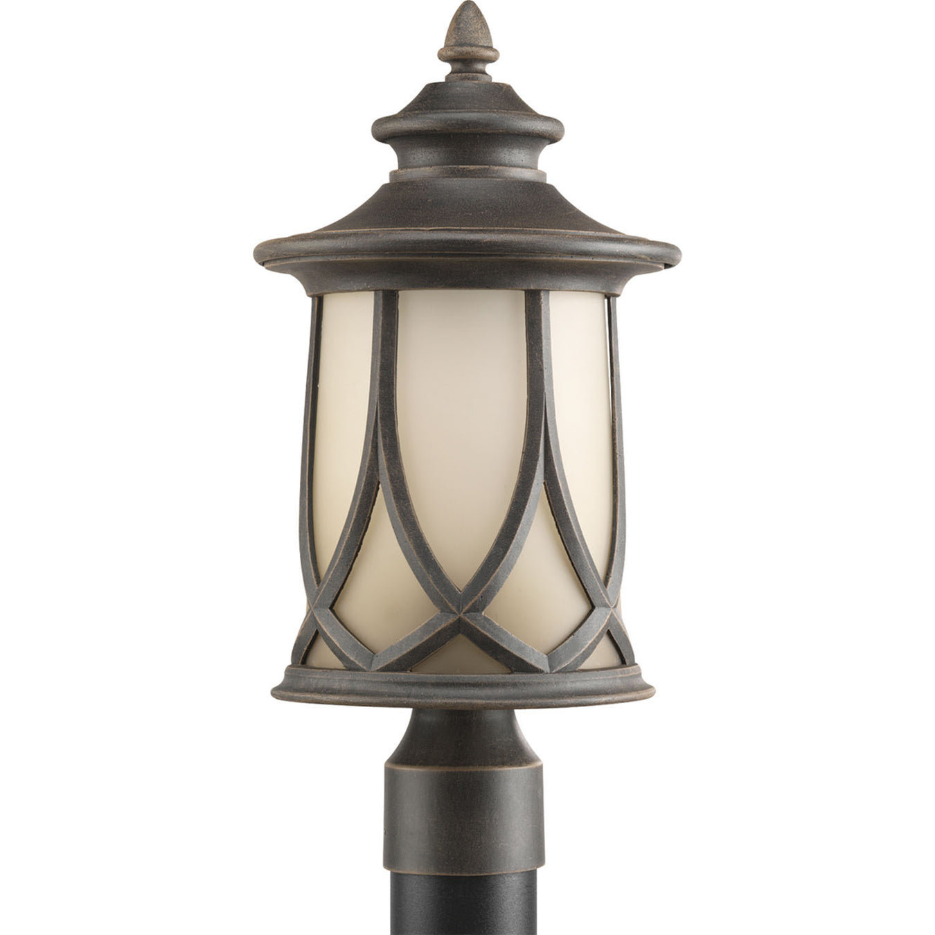 Resort One Light Post Lantern in Aged Copper