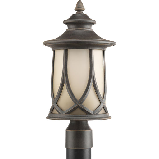 Resort One Light Post Lantern in Aged Copper