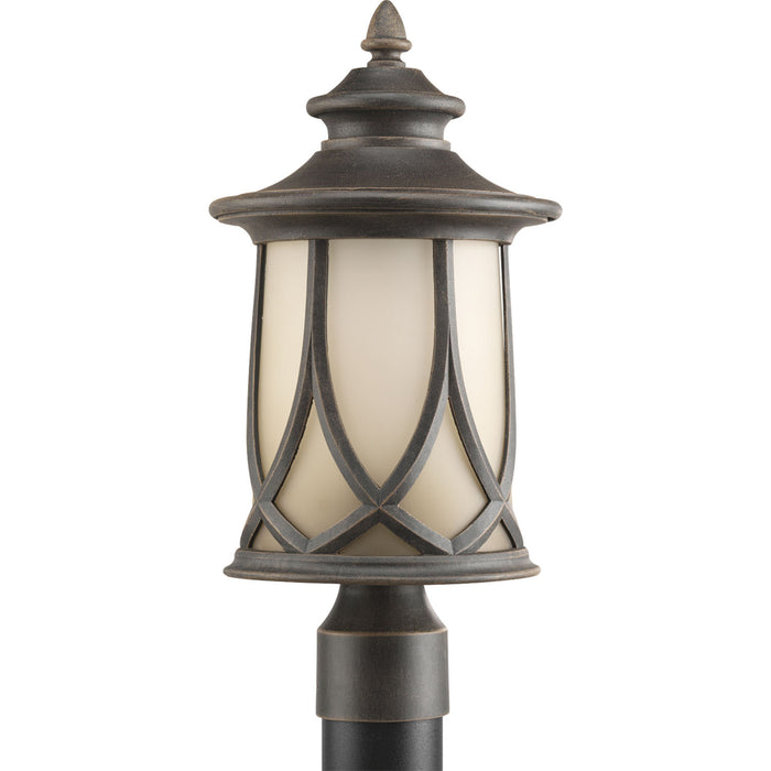 Resort One Light Post Lantern in Aged Copper