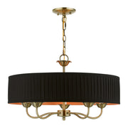 Harrington 5-Light Chandelier in Antique Brass