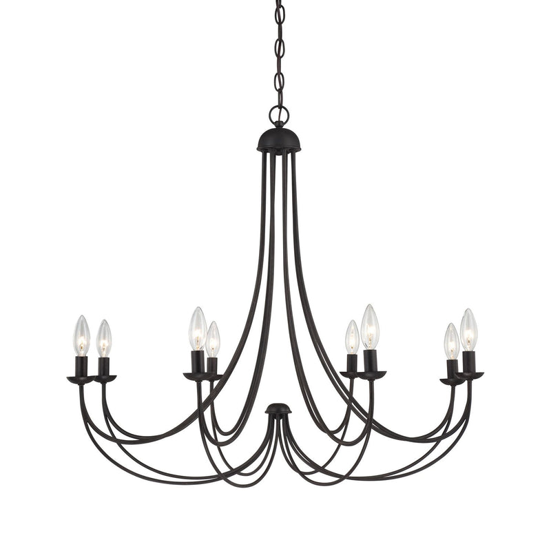 Mirren 8-Light Chandelier in Imperial Bronze