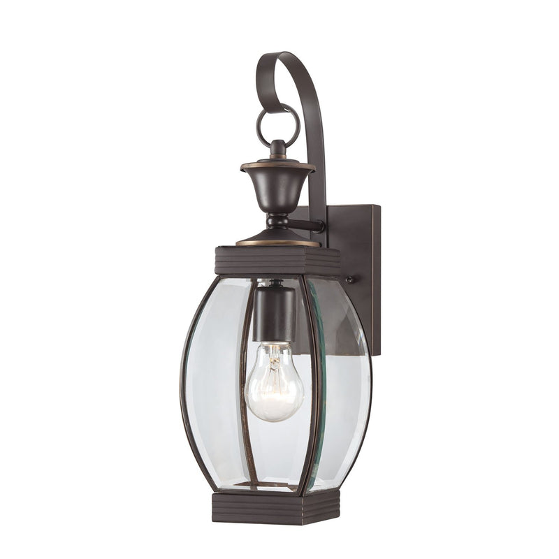 Oasis Outdoor Wall Lantern in Medici Bronze